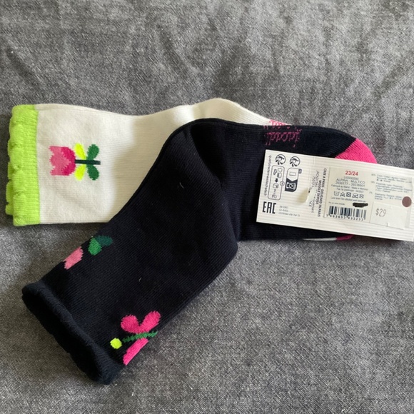 Brand new Jacadi Toddler girl socks (2 pairs). - Picture 2 of 2